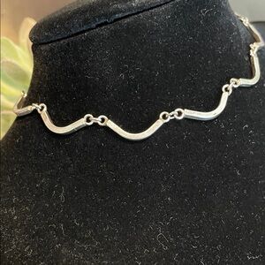 Sterling Silver Wave Anklet
